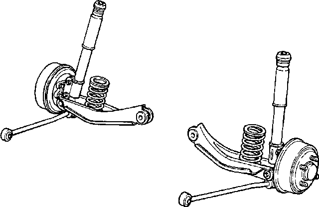 Рис. 7.6. Подвеска на стойках Макферсона. (Фото любезно предоставлено Ford Motor Company.)